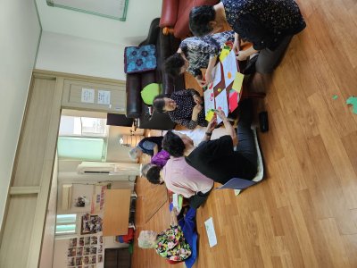 청주지부 "노인정 봉사활동(치매예방 프로그램)