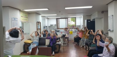 청주지부 "노인정 봉사활동(치매예방 프로그램)