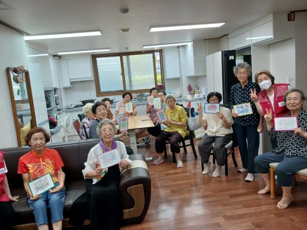 청주지부 "노인정 봉사활동(치매예방 프로그램)