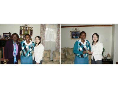 케냐 여성연합 - VIP들에게 여성연합 활동 소개