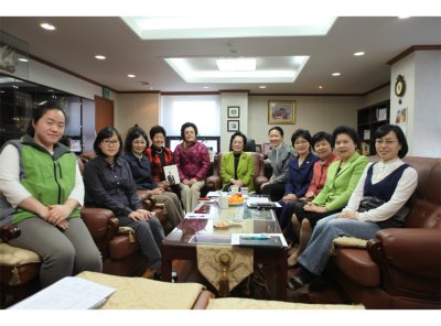 대만 여성연합 회장 세계본부 방문