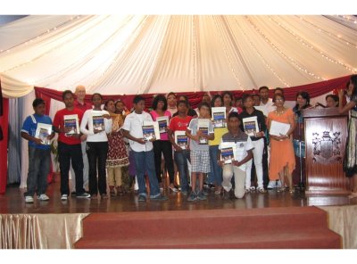 아프리카 모리셔스 지부(인도 양상의 섬나라) 연례 백일장 시상식 개최