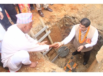 네팔 희망학교짓기  3호 기공식