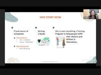 여성 기업가 정신에 관한 WFWPI 웨비나